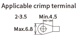 Applicable crimp terminal