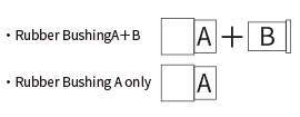 ゴムブッシュ組み合わせ