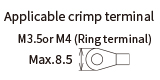 Applicable crimp terminal