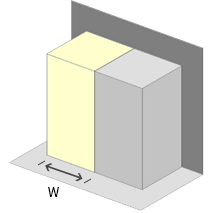 ④ Three sides are blocked.