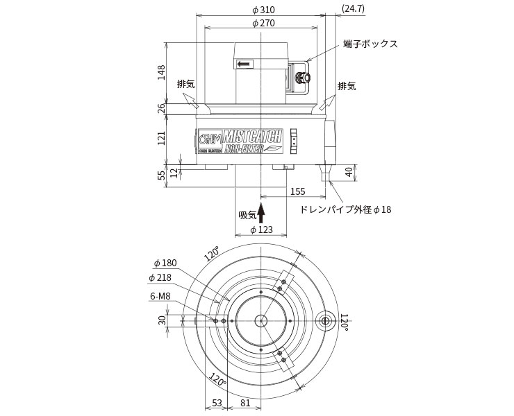 外形寸法図