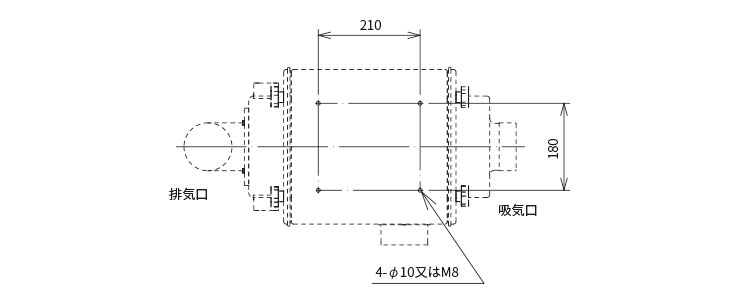 取付穴加工図